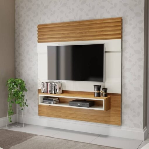 Painel até 55" Antix PA20 Off White/Freijó – DALLA COSTA