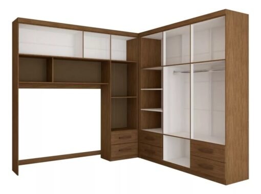 Modulado 4 Portas + Guarda-Roupa 6 Portas Hércules(Sem Espelho) Cinamono – CARIOCA MÓVEIS - Imagem 4
