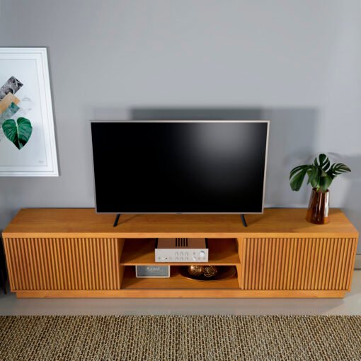 Rack até 75" Arezzo Ripado/Naturale - MAVAULAR - Imagem 5