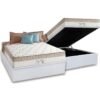 Colchão Casal King Best D28 + Base Box Baú Branco – ANJOS COLCHÕES + BIOSTAR