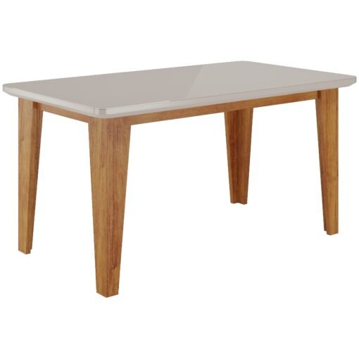 Mesa Kota/Dakota 160 Mel/Blonde Off White - VIERO MÓVEIS - Imagem 3