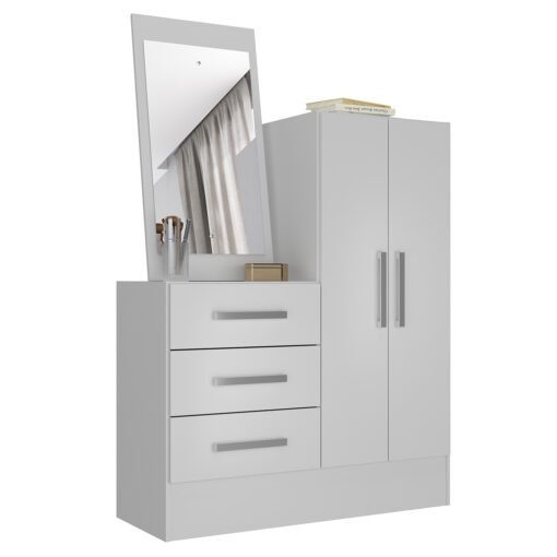 Cômoda 3 Gavetas 2 Portas Dunas 11CO2326 Branco - RODIAL MÓVEIS - Imagem 4