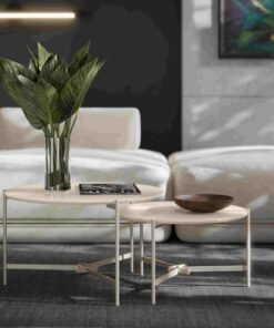 Mesa de Centro Prisma Off White - EJ MÓVEIS
