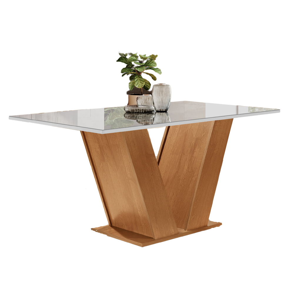 Mesa Classic 120 Cinamomo/Off White - CEL MÓVEIS - Imagem 2