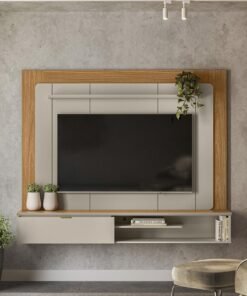 Painel Home até 65" Lugano Nature/Off White - LINEA BRASIL