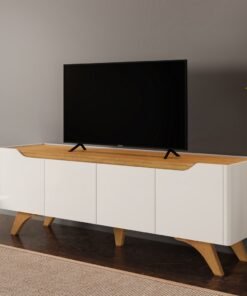 Rack até 75″ Atenas 1.8 Off White/Naturale – MAVAULAR
