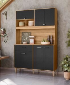 Kit Cozinha Erva Doce 120 Freijó/Preto Esfera – NICIOLI