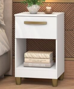 Mesa de Cabeceira Prada MC210 Branco - FELLICCI