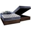 Colchão Casal Blue Sea D28 + Base Box Baú Marrom – ANJOS COLCHÕES + BIOSTAR