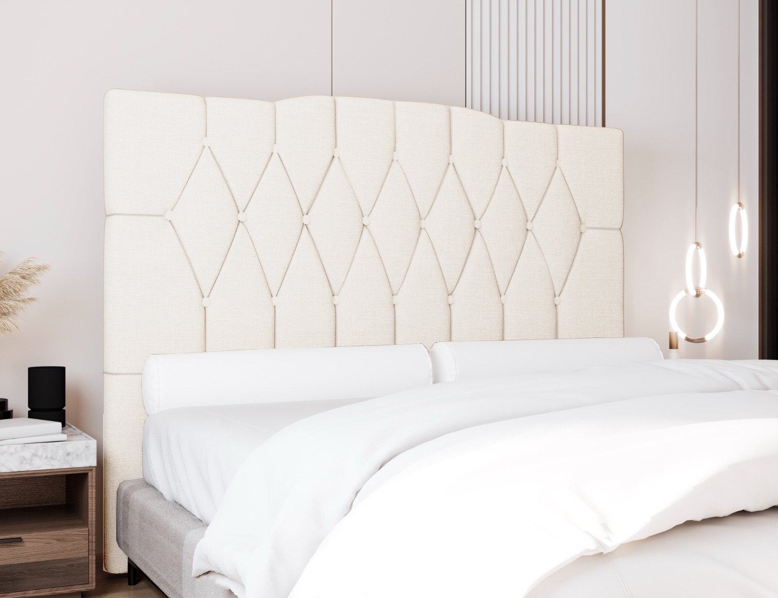 Cabeceira Solteiro Andreza Corino Branco - ITALIANFLEX