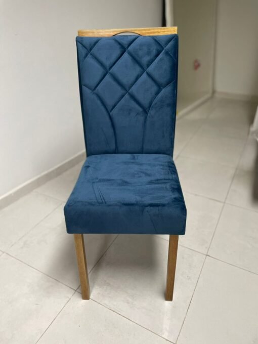 Kit 2 Cadeiras Stella Mel Naturale Azul – CLEFATOS DECOR - Imagem 4