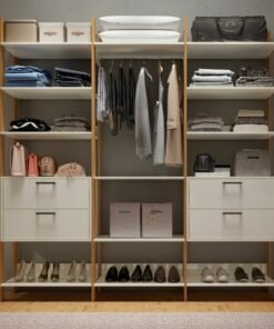 Closet 3 Torres TW404 2,175 m Off White/Freijó - DALLA COSTA