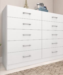 Cômoda 10 Gavetas Caribe Branco - FELLICCI