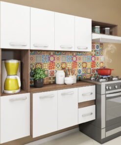 Cozinha Suspensa Mali/Lima CM06 Teka/Branco - FELLICCI