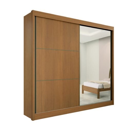 Guarda-Roupa 2 Portas Titanium 2,20 m Cinamono/Off White/Cinamono – D’DORO MÓVEIS - Imagem 4