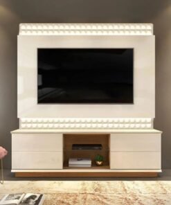 Home Theater até 65" Prati Off White/Demolição - DJ MÓVEIS