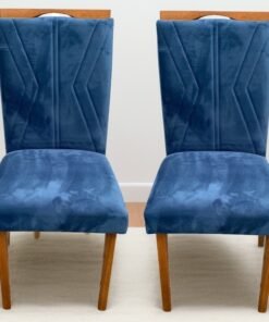 Kit 2 Cadeiras Londres Mel Azul – ART ASSENTOS