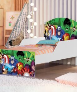 Mini Cama Juvenil Lívia (Menino) Vingadores 404188 – MADEC/VJ MÓVEIS