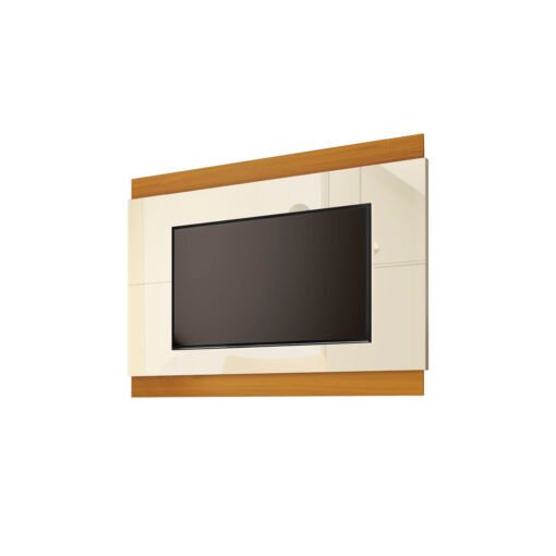 Painel até 60" Legacy 1.6 Off White/Cedro Natural - EDN MÓVEIS - Imagem 3