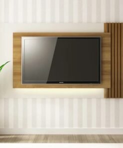 Painel até 65" PL 3003 Naturale/Off White – TECNO MÓBILI