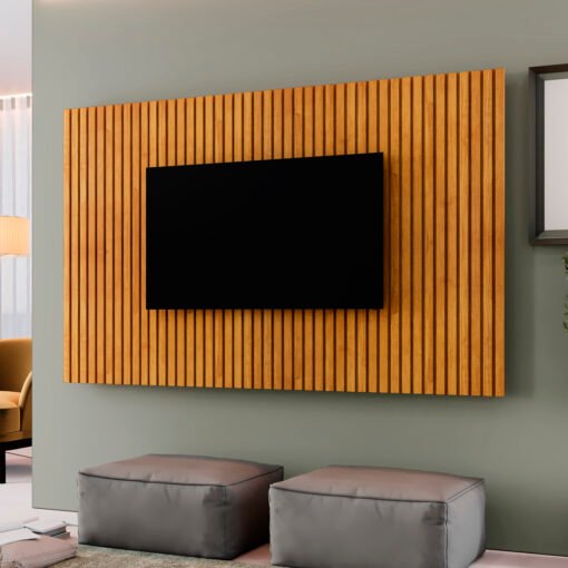 Painel Ripado até 75" Versátilis 2,17 m Naturale - MAVAULAR