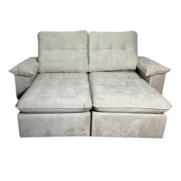 Sofá Retrátil e Reclinável Imperial 2,30 m Bege - IMPÉRIO ESTOFADOS - Imagem 2