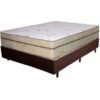 Colchão Casal Toronto + Base Box Simples Marrom - ECOTEC + BIOSTAR