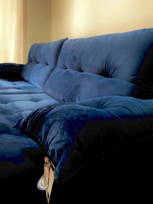 Sofá Retrátil e Reclinável México 2,90 m Azul - LEO DECOR - Imagem 3
