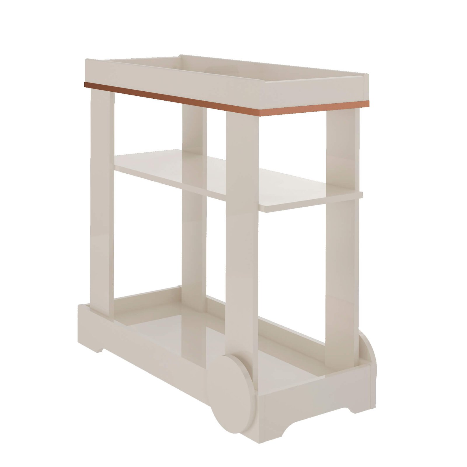 Carrinho Bar Rosé Off White - ARTELY - Imagem 5