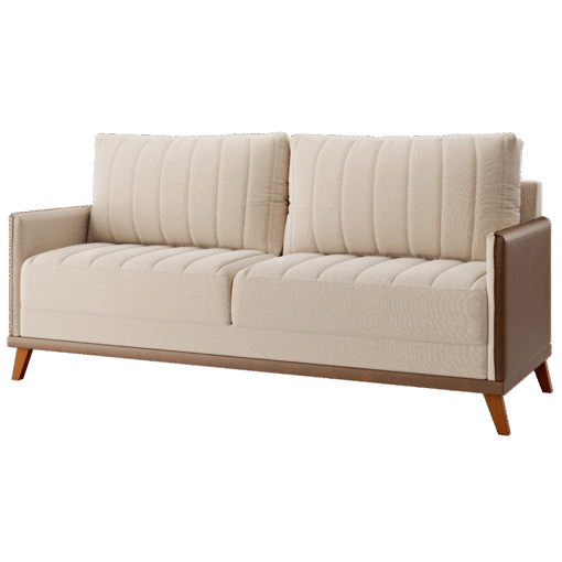 Sofá Living 2,00 m Conceito/Concept Linho Bronze - VIERO MÓVEIS - Imagem 2