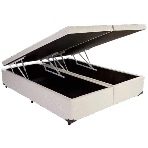 Base Box Queen Baú Corino Branco – ALTO NÍVEL CAMAS E COLCHÕES - Imagem 3