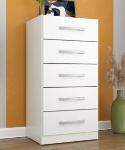 Cômoda 5 Gavetas Savana 11CO0523 Branco - RODIAL MÓVEIS