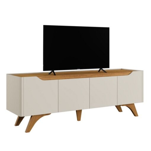 Rack até 75″ Atenas 1.8 Off White/Naturale – MAVAULAR - Imagem 5