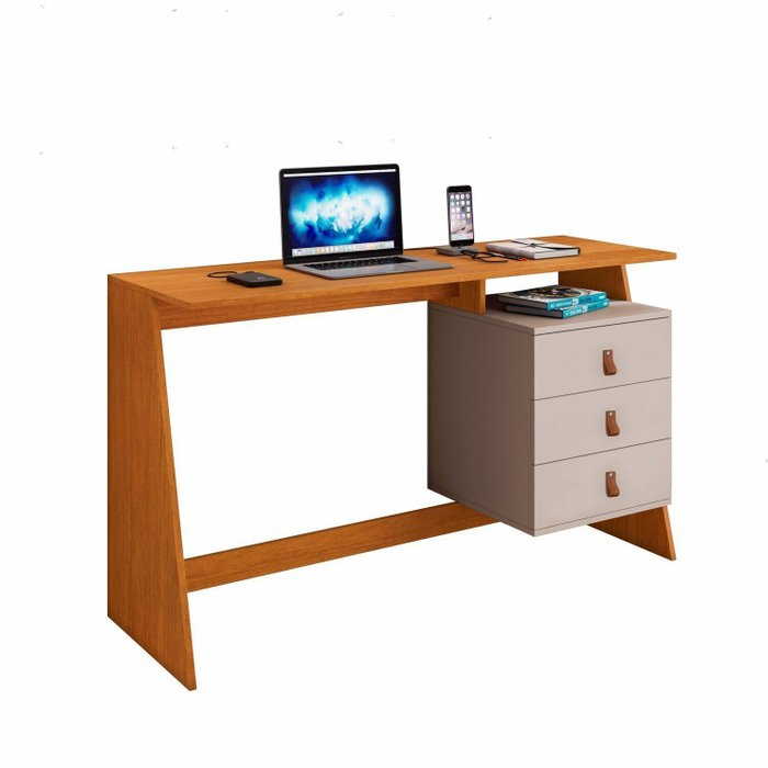 Escrivaninha Gaby Cinamono/Off White - JCM MOVELARIA - Imagem 4