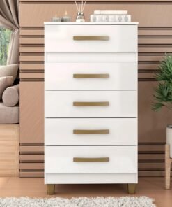 Cômoda 5 Gavetas Malta CO250 Branco - FELLICCI
