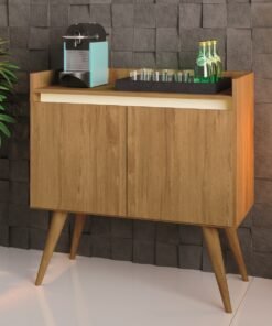 Buffet 2 Portas Gold Mel/Pérola - MÓVEIS PRIMUS