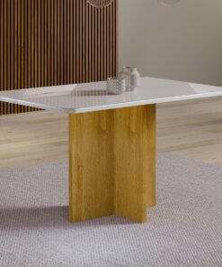 Mesa Salinas 120 Cinamomo/Off White - AVALON DECOR