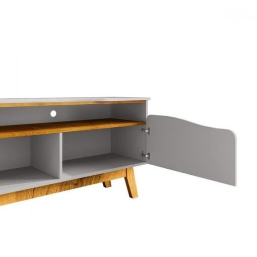 Rack até 75" Ilhabela Off White/Naturale - BECHARA - Imagem 5