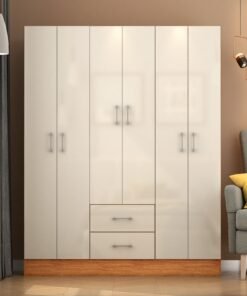 Guarda-Roupa 6 Portas Jamaica 6002 1,34 m Cinamono/Off White – FELLICCI