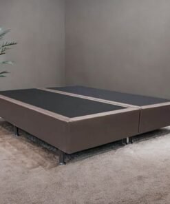 Base Box Queen Simples Corino Marrom – ALTO NÍVEL CAMAS E COLCHÕES