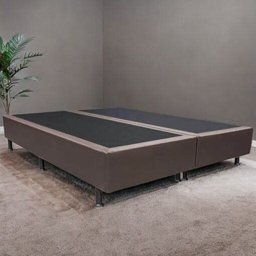 Base Box Queen Simples Corino Marrom – ALTO NÍVEL CAMAS E COLCHÕES