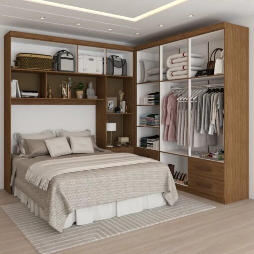 Modulado 4 Portas + Guarda-Roupa 6 Portas Hércules(Sem Espelho) Cinamono – CARIOCA MÓVEIS - Imagem 2
