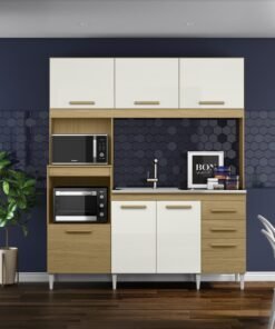 Kit Cozinha para Pia Camila 1,818 m Atacama/Off White - ARAMÓVEIS