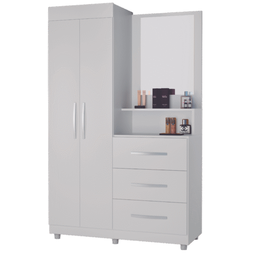 Roupeiro/Cômoda Ônix Branco - MÓVEIS PRIMUS - Imagem 2