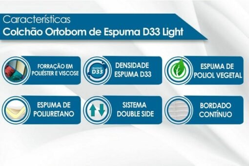 Colchão Solteiro Light D33 - ORTOBOM - Imagem 2