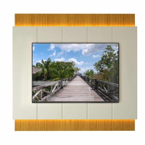 Painel até 85" Magnífico Naturale/Off White - GELIUS - Imagem 5