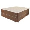 Colchão Casal Pro Quality C + Base Box Simples Corino Marrom – PRORELAX + ALTO NÍVEL CAMAS E COLCHÕES