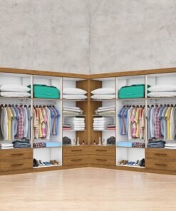 Closet Hércules 1,77 m x 1, 77 m Cinamono - CARIOCA MÓVEIS