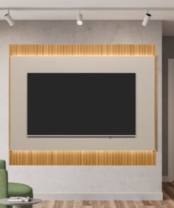 Painel até 70" São Paulo 1.8 Tauari/Off White Fosco - LINEA BRASIL