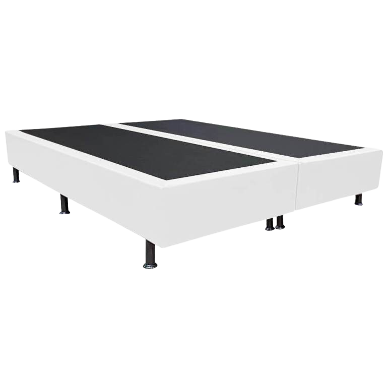 Base Box Queen Simples Corino Branco – ALTO NÍVEL CAMAS E COLCHÕES - Imagem 2